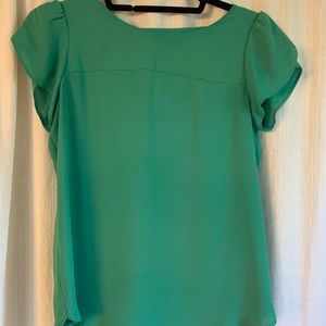 Loft bar back green blouse